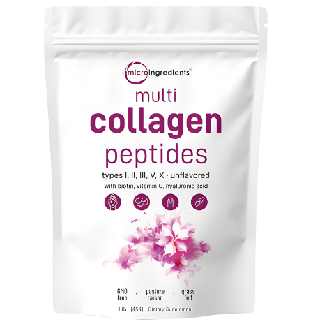 Multi-Colágeno Beauty Complex: 5 Tipos + Biotina y Ácido Hialurónico