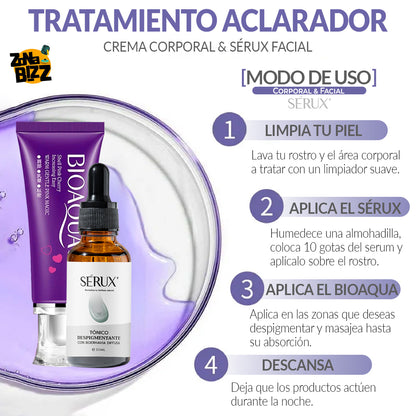 TRATAMIENTO ACLARADOR CORPORAL Y FACIAL